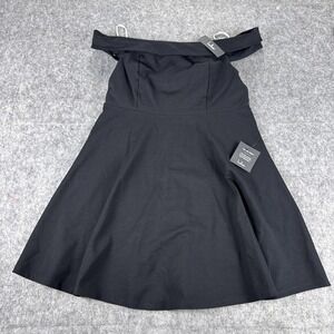 Lulus Dress Womens 1X Off Shoulder Fit Flare Party Cocktail JD7678P